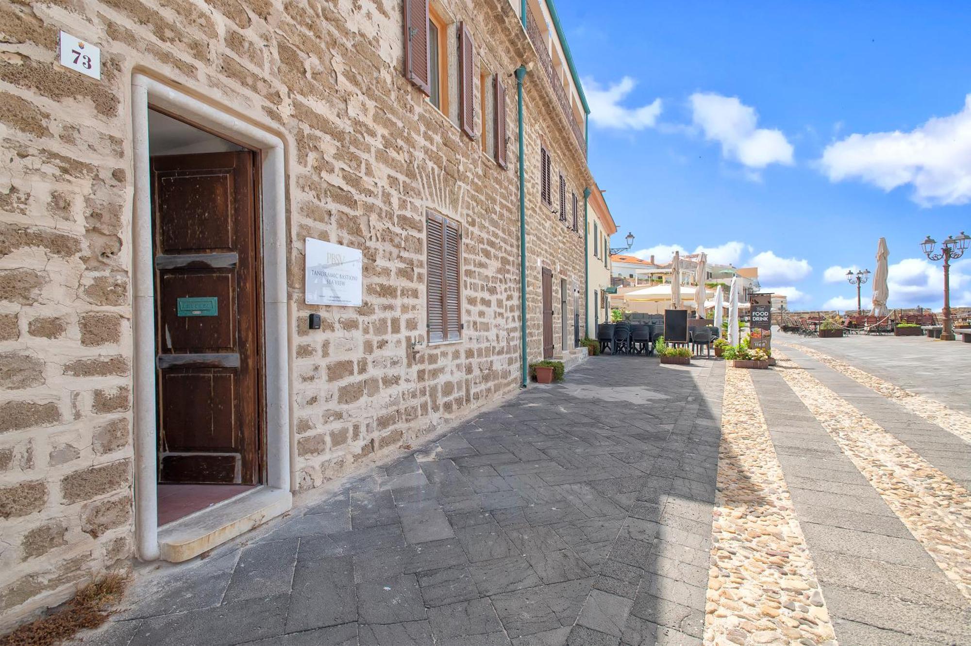 Ferienwohnung Panoramic Bastioni Sea View Alghero Exterior foto